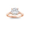 2.5 Ct Round Moissanite Comfort Fit Solitaire Engagement Ring