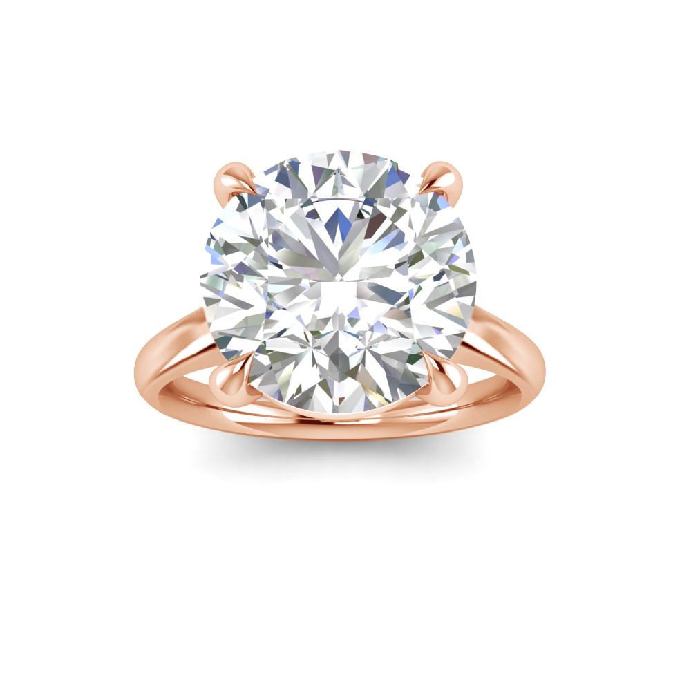 3.5 Ct Round Lab Diamond Comfort Fit Solitaire Engagement Ring