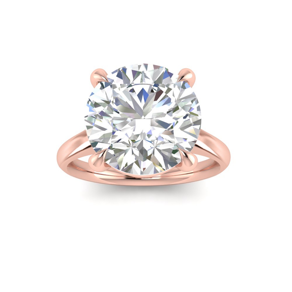 5 Ct Round CZ Engagement Ring