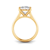 5 Ct Oval CZ Split Shank Solitaire Ring