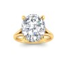 5 Ct Oval CZ Split Shank Solitaire Ring