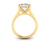 5 Ct Oval CZ Split Shank Solitaire Ring