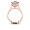 5 Ct Round CZ Split Shank Solitaire Ring