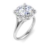 5 Ct Round Moissanite Split Shank Solitaire Ring