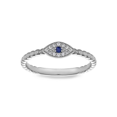 Sapphire Evil Eye Ring