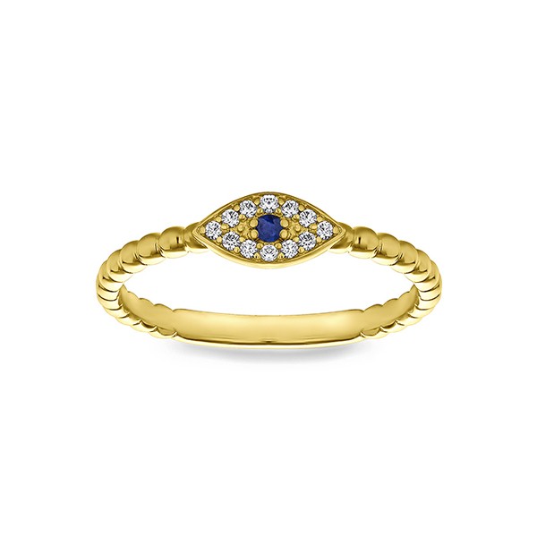 Sapphire Evil Eye Ring