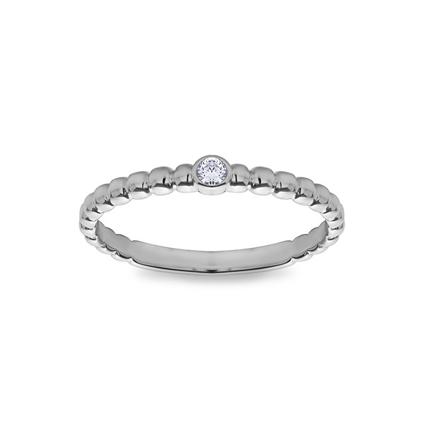 Single Lab Diamond Stackable Ring