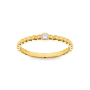Single Diamond Stackable Ring