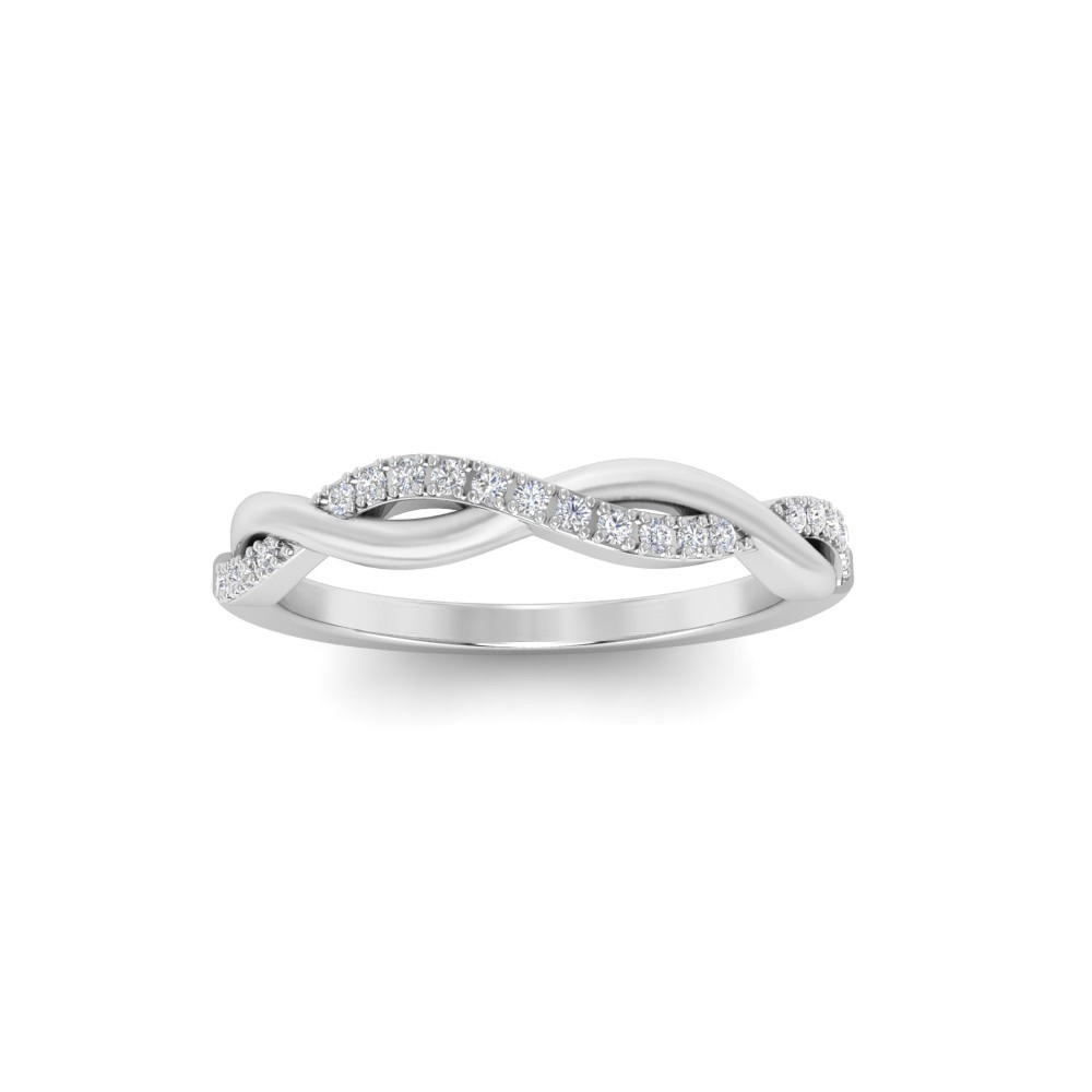Twisted Vine Wedding Band