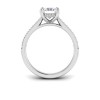1.30 Ctw Radiant Diamond Hidden Halo Timeless Pavé Engagement Ring
