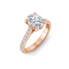 2.30 Ctw Oval Diamond Hidden Halo Timeless Pavé Engagement Ring