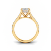 2.30 Ctw Oval Diamond Hidden Halo Timeless Pavé Engagement Ring