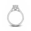 2 Ct Oval Lab Diamond & 0.25 Ctw Diamond Hidden Halo Timeless Pavé Engagement Ring
