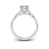 2 Ct Cushion Moissanite & 0.14 Ctw Diamond Twisted Vine Engagement Ring