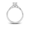 1.64 Ctw Elongated Cushion Diamond Twisted Vine Engagement Ring