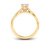 1.14 Ctw Elongated Cushion Diamond Twisted Vine Engagement Ring