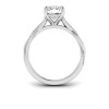 2.14 Ctw Elongated Cushion Diamond Twisted Vine Engagement Ring