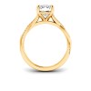 2 Ct Elongated Cushion Lab Diamond & 0.14 Ctw Diamond Twisted Vine Engagement Ring
