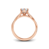 2.5 Ct Marquise Lab Diamond & 0.14 Ctw Diamond Twisted Vine Engagement Ring