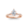 1 Ct Pear Lab Diamond & 0.14 Ctw Diamond Twisted Vine Engagement Ring