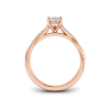 1 Ct Pear Lab Diamond & 0.14 Ctw Diamond Twisted Vine Engagement Ring