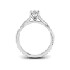 1 Ct Pear Moissanite & 0.14 Ctw Diamond Twisted Vine Engagement Ring
