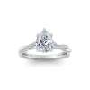 2.14 Ctw Pear Diamond Twisted Vine Engagement Ring