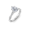 2.14 Ctw Pear Diamond Twisted Vine Engagement Ring