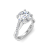 2.76 Ctw Round CZ Twisted Vine Engagement Ring