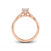 1.14 Ctw Oval Diamond Twisted Vine Engagement Ring