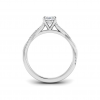 1.5 Ct Oval Lab Diamond & 0.14 Ctw Diamond Twisted Vine Engagement Ring