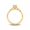 1.14 Ctw Oval Diamond Twisted Vine Engagement Ring