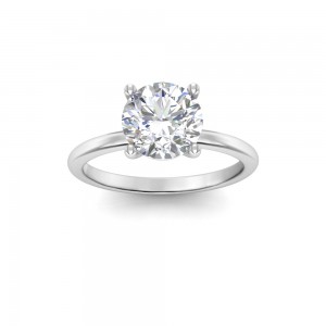 2 Ct Round Lab Diamond Solitaire Ring