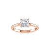 1 Ct Cushion Diamond Solitaire Engagement Ring