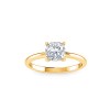 1.5 Ct Cushion CZ Solitaire Engagement Ring