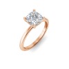 3.5 Ct Cushion CZ Solitaire Engagement Ring