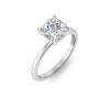 1.5 Ct Cushion Lab Diamond Solitaire Engagement Ring