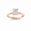 1.5 Ct Elongated Cushion Diamond Solitaire Engagement Ring