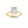 2 Ct Elongated Cushion Diamond Solitaire Engagement Ring