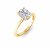 2 Ct Elongated Cushion Diamond Solitaire Engagement Ring