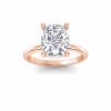 3 Ct Elongated Cushion CZ Solitaire Engagement Ring