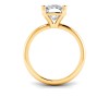 4 Ct Elongated Cushion Lab Diamond Solitaire Engagement Ring