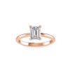 1 Ct Emerald Lab Diamond Solitaire Engagement Ring