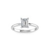 1.5 Ct Emerald Diamond Solitaire Engagement Ring