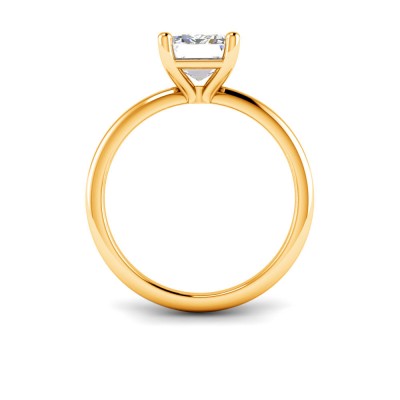 4 Ct Emerald Lab Diamond Solitaire Engagement Ring