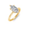 2 Ct Marquise Lab Diamond Solitaire Engagement Ring