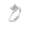 .75 Ct Princess Moissanite Solitaire Engagement Ring