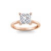 3.5 Ct Princess Lab Diamond Solitaire Engagement Ring