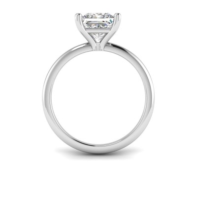 1.5 Ct Princess Lab Diamond Solitaire Engagement Ring