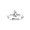 1 Ct Pear Lab Diamond Solitaire Engagement Ring